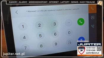 Wideodomofon z dwoma monitorami w Szkole Podstawowej