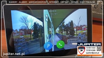 Wideodomofon z dwoma monitorami w Szkole Podstawowej