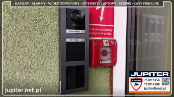 Wideodomofon z dwoma monitorami w Szkole Podstawowej