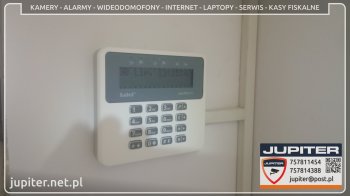 System alarmowy Satlel Perfecta w lokalu użytkowym w Bogatyni