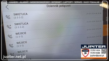 Wideodomofon z dwoma monitorami w Szkole Podstawowej