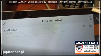 Wideodomofon z dwoma monitorami w Szkole Podstawowej