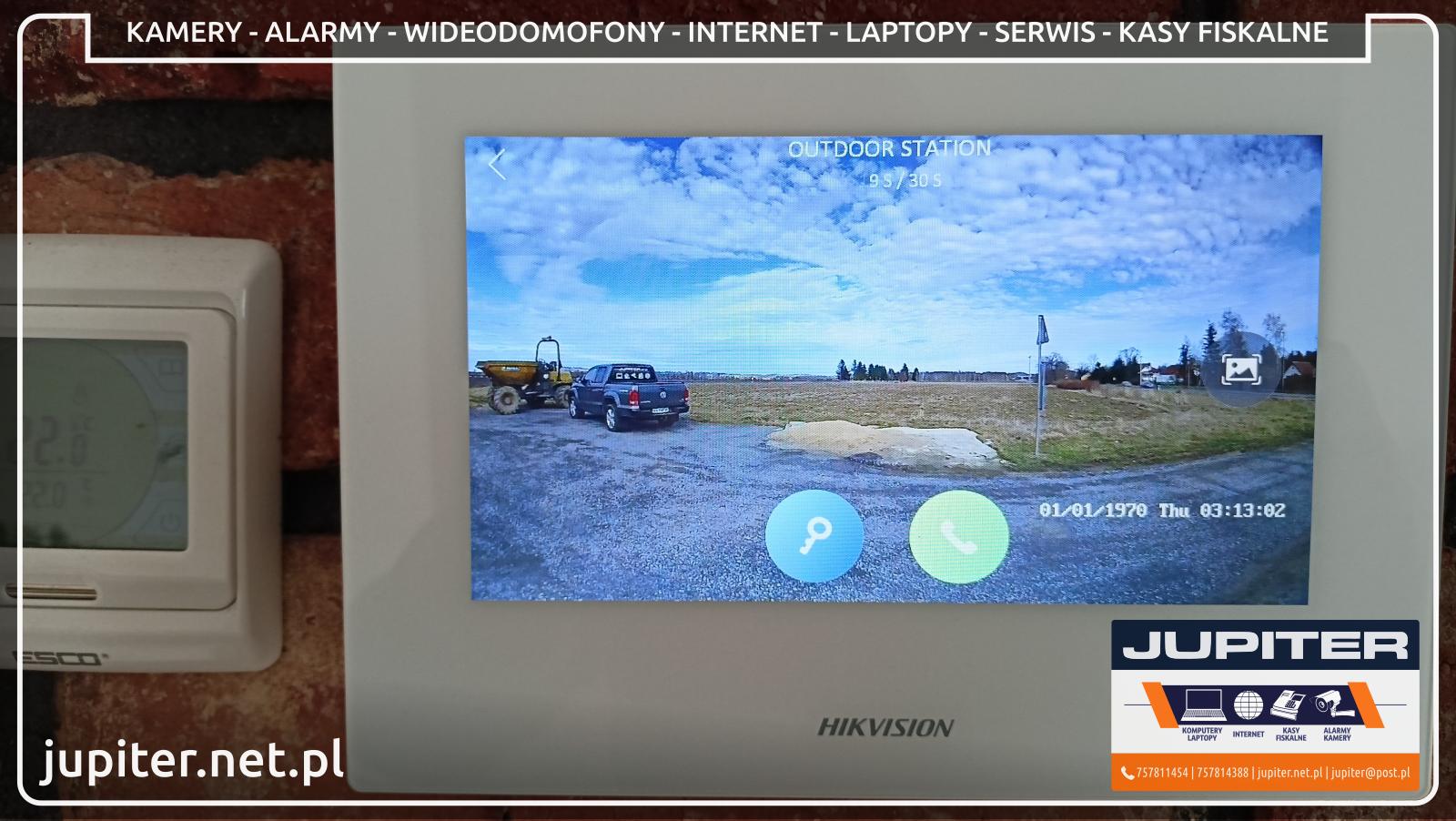 Jednoabonamentowy wideodomofon IP Hikvision z chmurą HikConnect